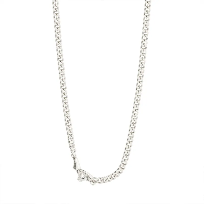 Breathe Silver Plated Curb Chain Necklace sold by Silver Lotus