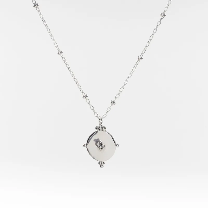 Silver Indie Disc Necklace sold by Silver Lotus