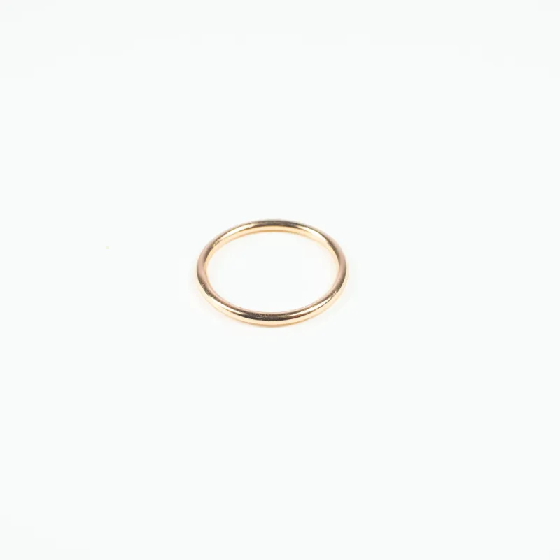 Plain Stackable Rose Gold Plated Ring sold by Silver Lotus