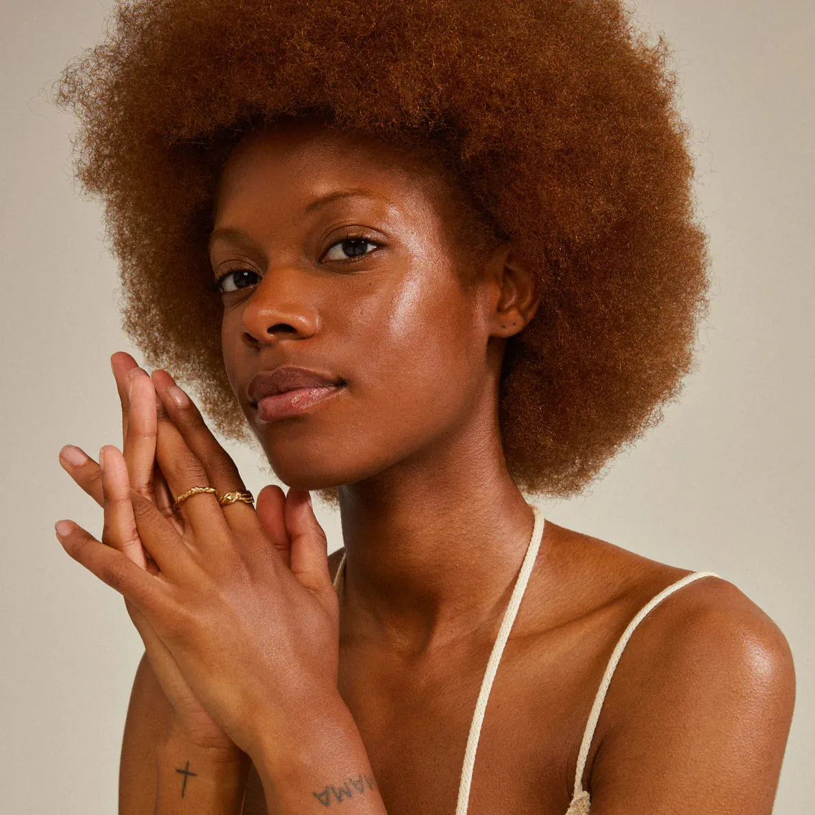 Sun Gold Plated Ring Set sold by Silver Lotus product image thumbnail 3