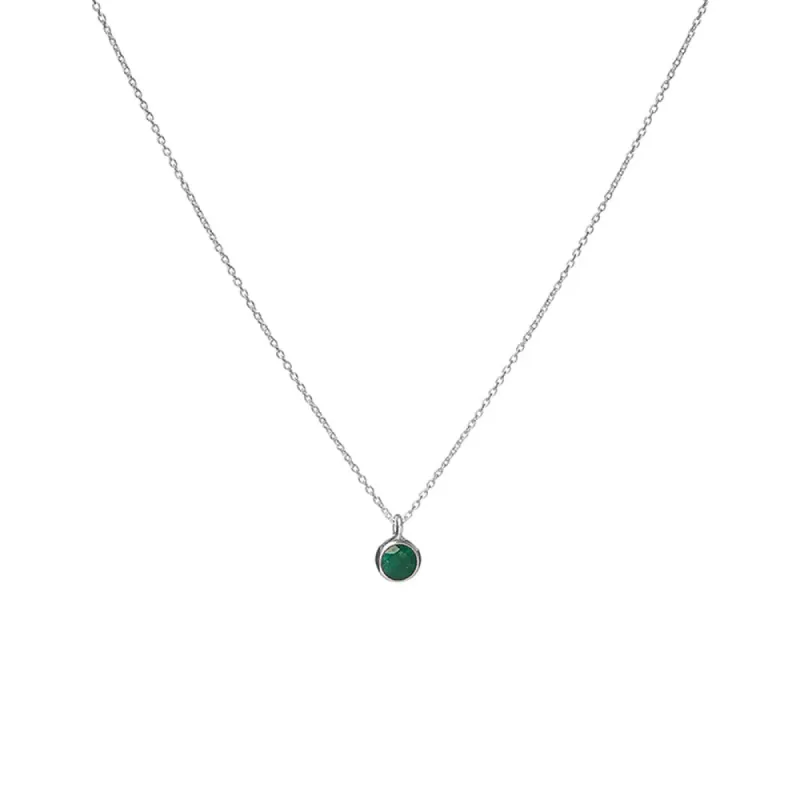 May Birthstone Necklace sold by Silver Lotus