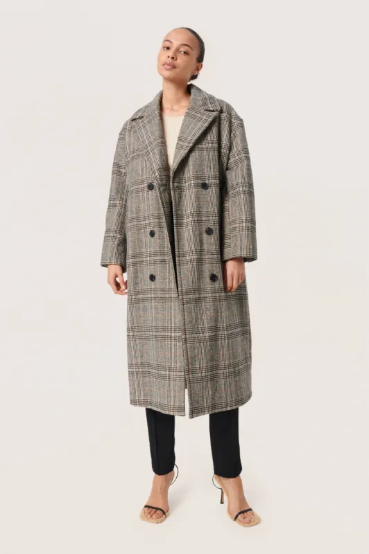 Chicka Checked Coat sold by Silver Lotus