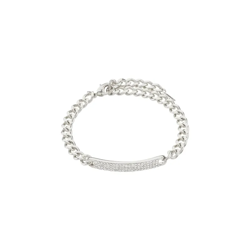 Heat Silver Plated Crystal Bracelet sold by Silver Lotus