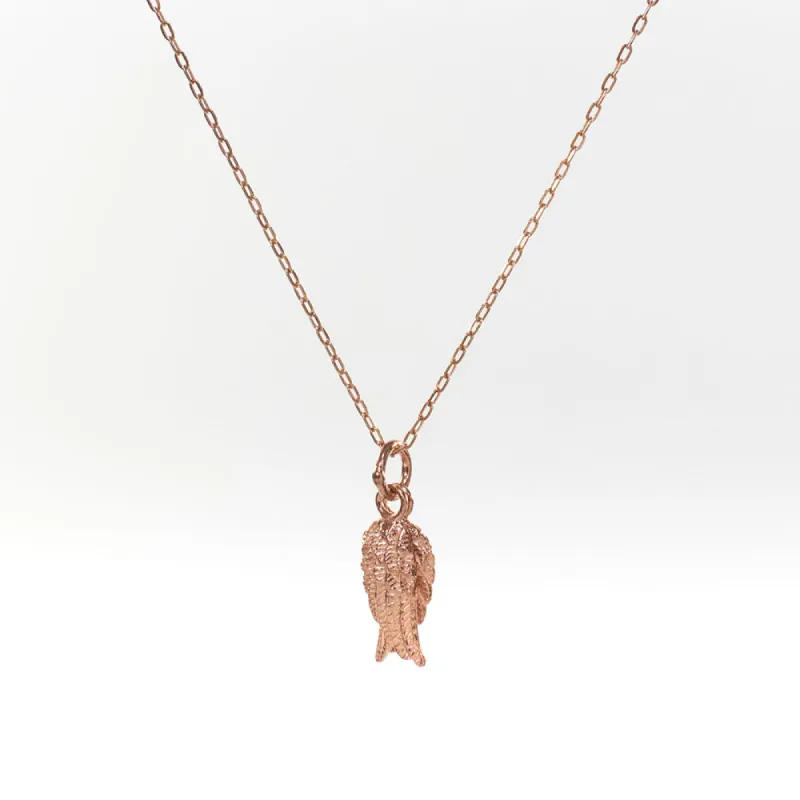 Rose Gold Vermeil Double Wing Necklace sold by Silver Lotus