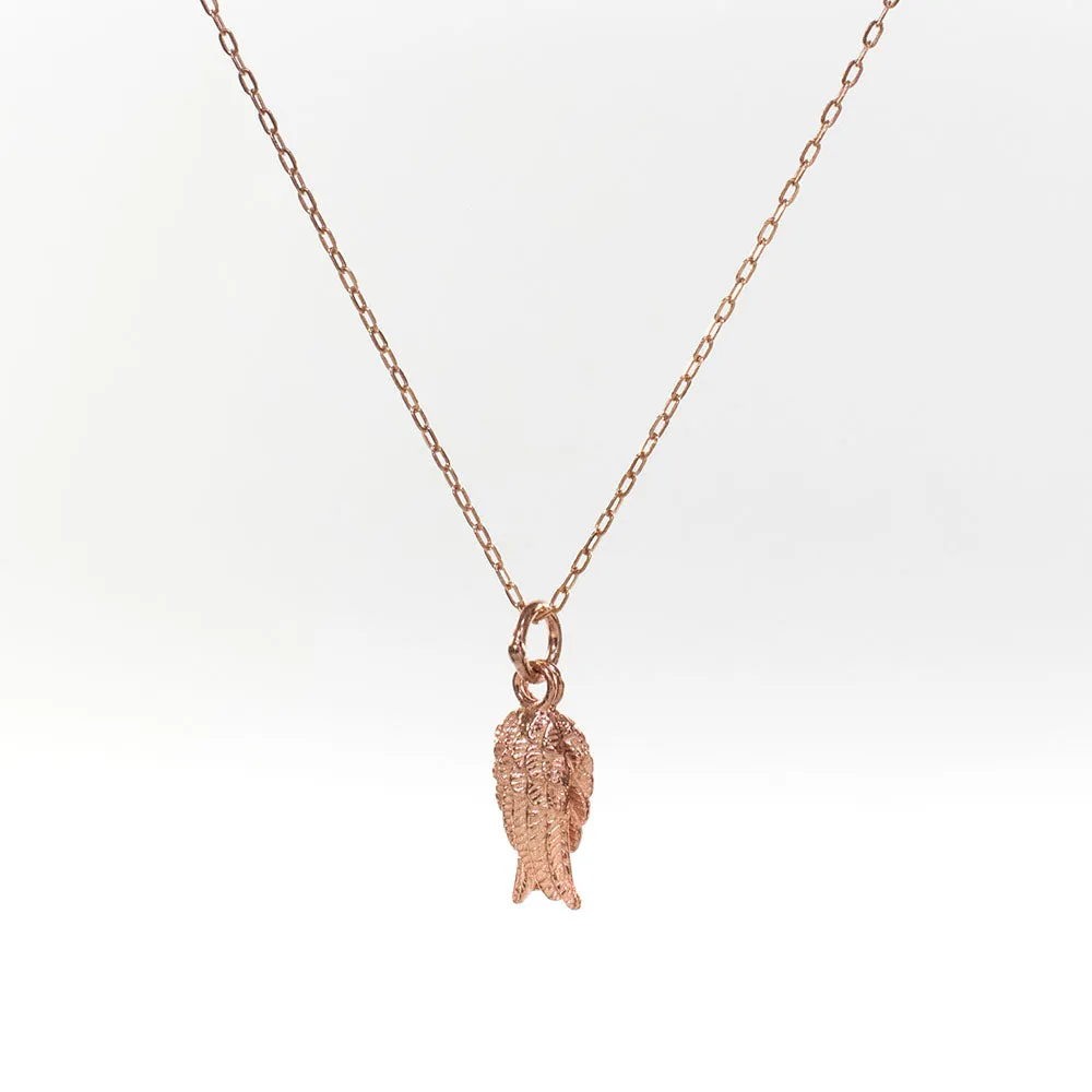 Rose Gold Vermeil Double Wing Necklace sold by Silver Lotus
