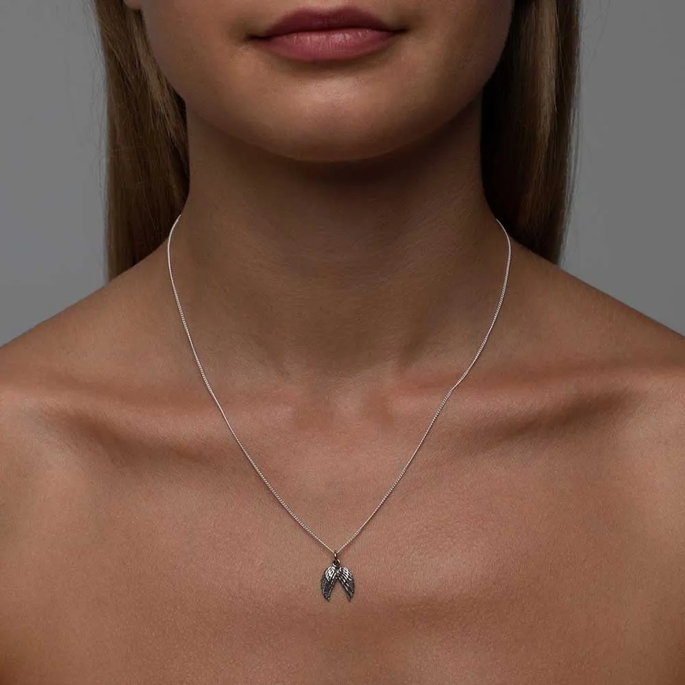 Rose Gold Vermeil Double Wing Necklace sold by Silver Lotus product image thumbnail 2