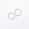 Gold Vermeil Hammered Wire Hoops sold by Silver Lotus