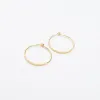 Gold Vermeil Hammered Wire Hoops sold by Silver Lotus
