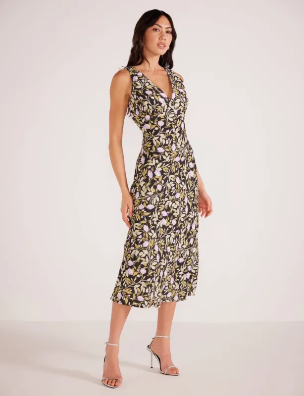 Nocturne Bias Slip Midi Dress sold by Silver Lotus
