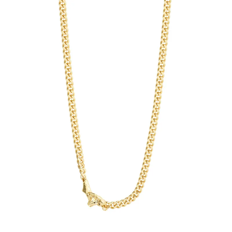 Breathe Gold Plated Curb Chain Necklace sold by Silver Lotus