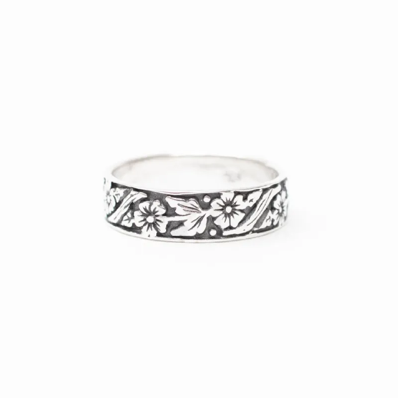 Silver Flower Ring sold by Silver Lotus