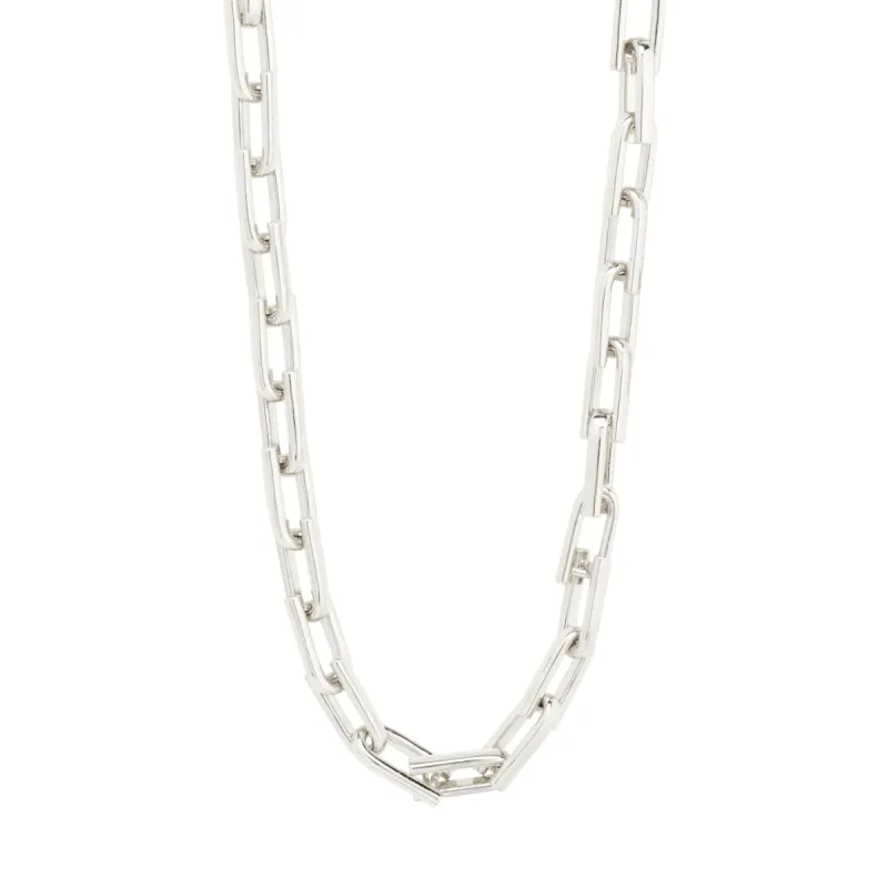 Stay Silver Plated Chain Necklace sold by Silver Lotus