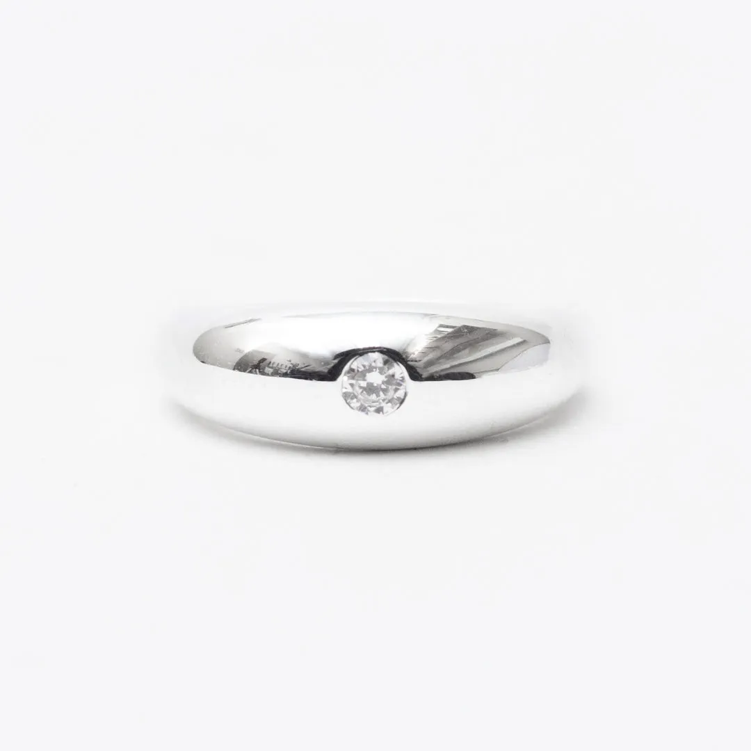 Sterling Silver Dome Ring sold by Silver Lotus product image thumbnail 3