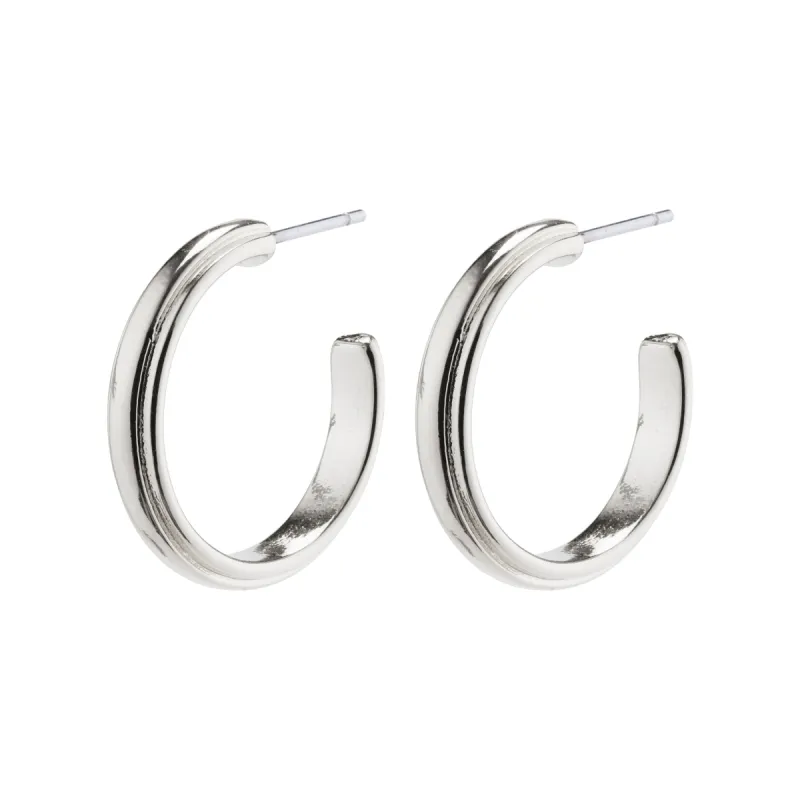 Amina Silver Plated Hoops sold by Silver Lotus