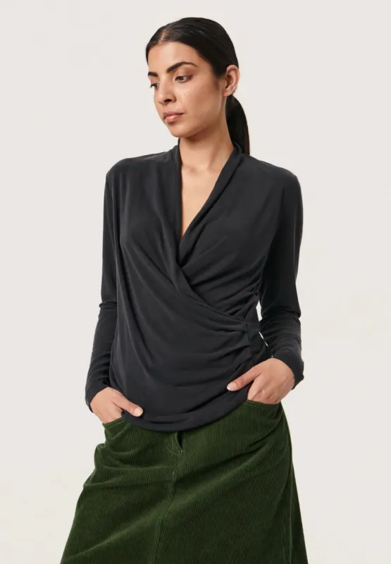 Columbine Long Sleeve Wrap Shirt sold by Silver Lotus