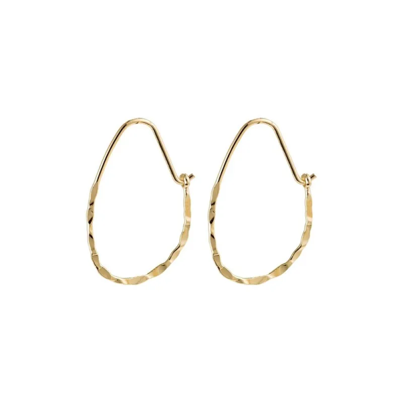Olena Gold Plated Hoops sold by Silver Lotus