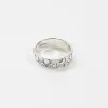 Silver Stamped Moon & Star Ring sold by Silver Lotus