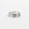 Silver Stamped Moon & Star Ring sold by Silver Lotus