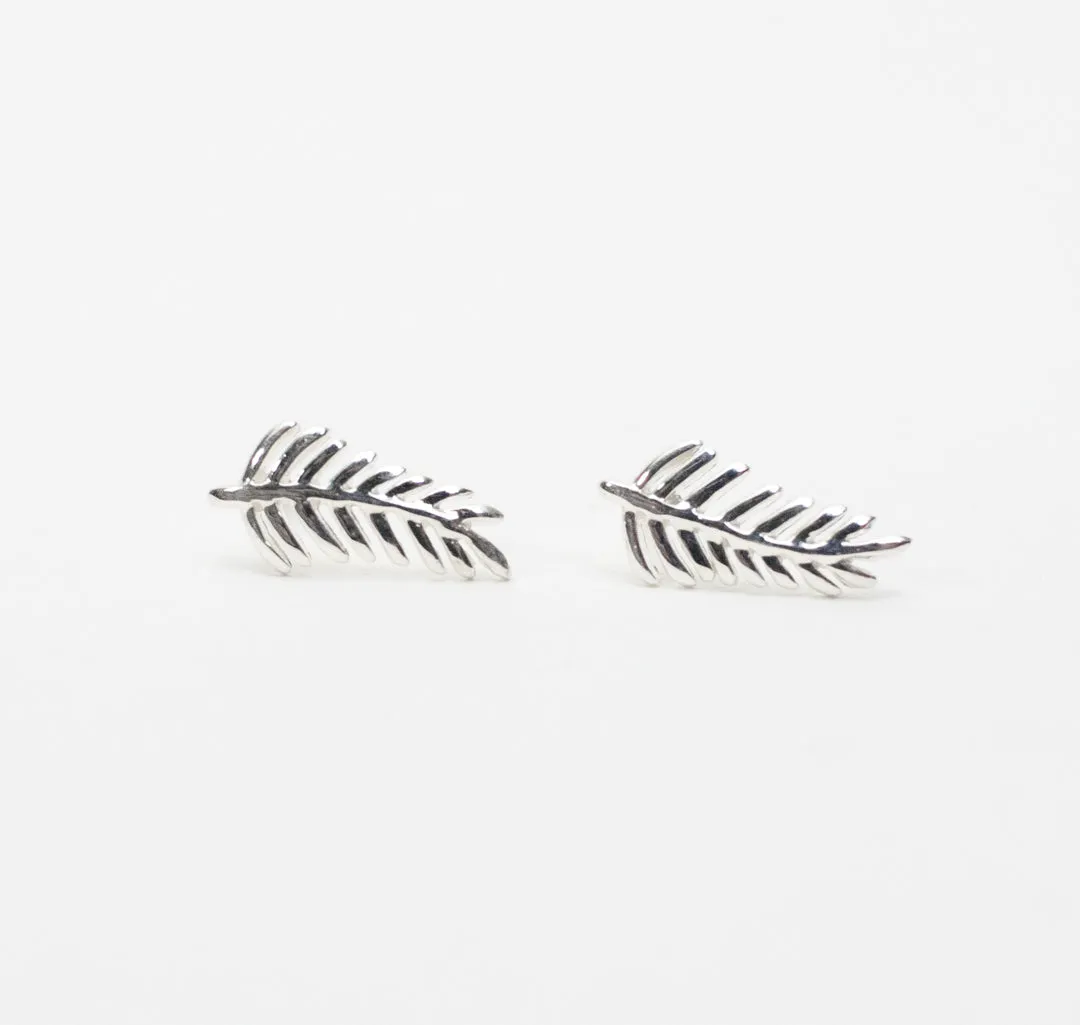 Silver Fern Studs sold by Silver Lotus