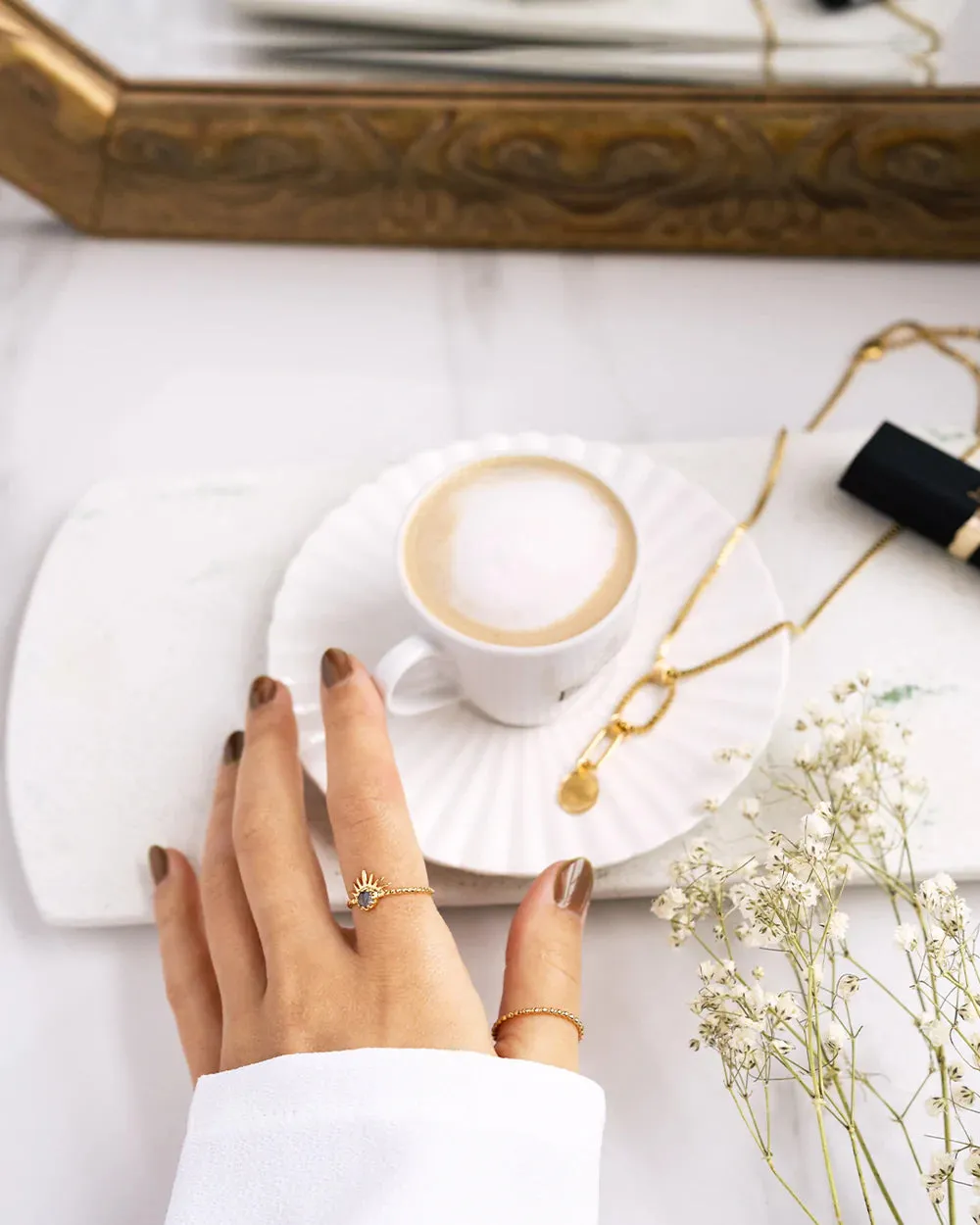 Solar Gold Vermeil Ring sold by Silver Lotus product image thumbnail 4