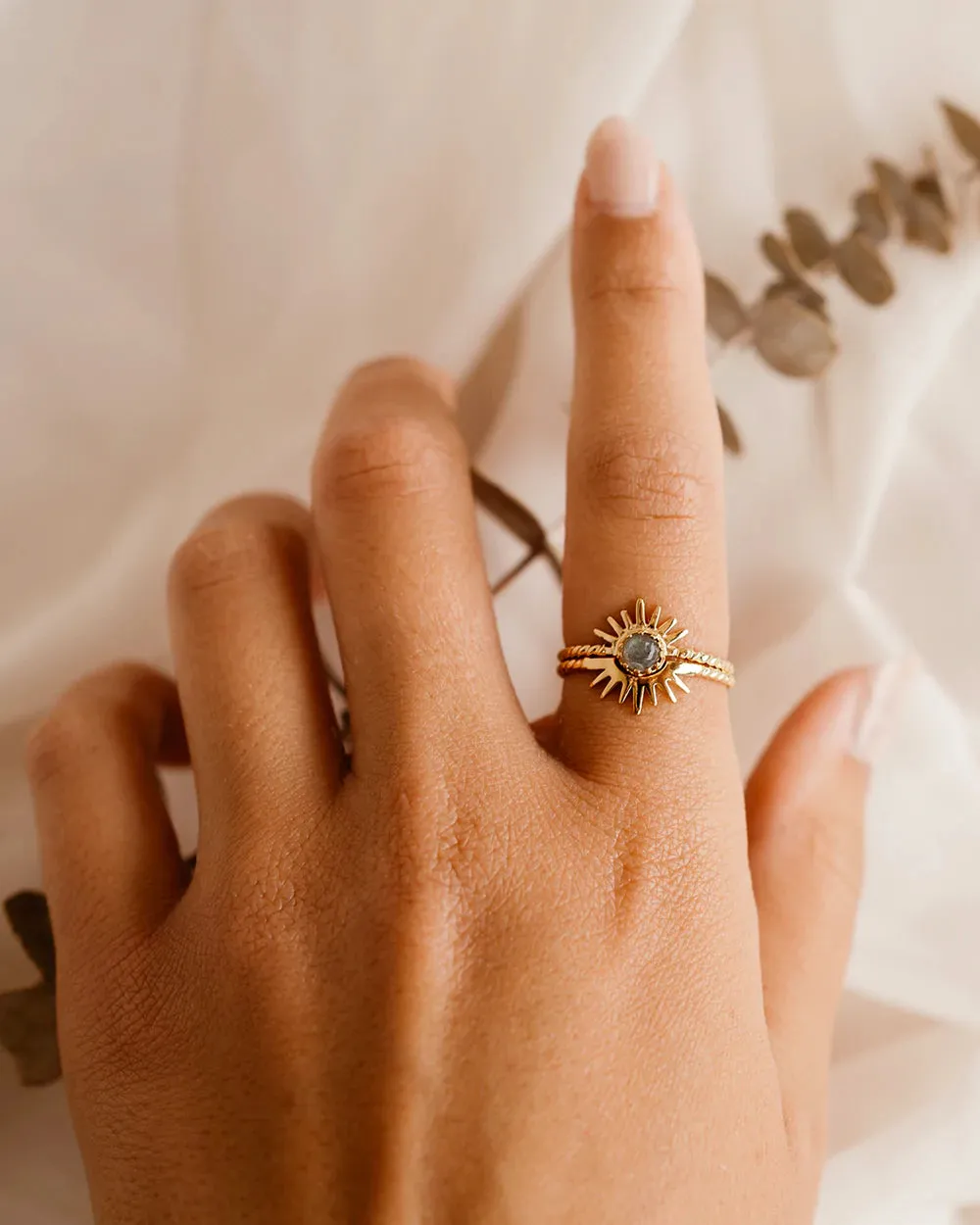 Solar Gold Vermeil Ring sold by Silver Lotus product image thumbnail 2