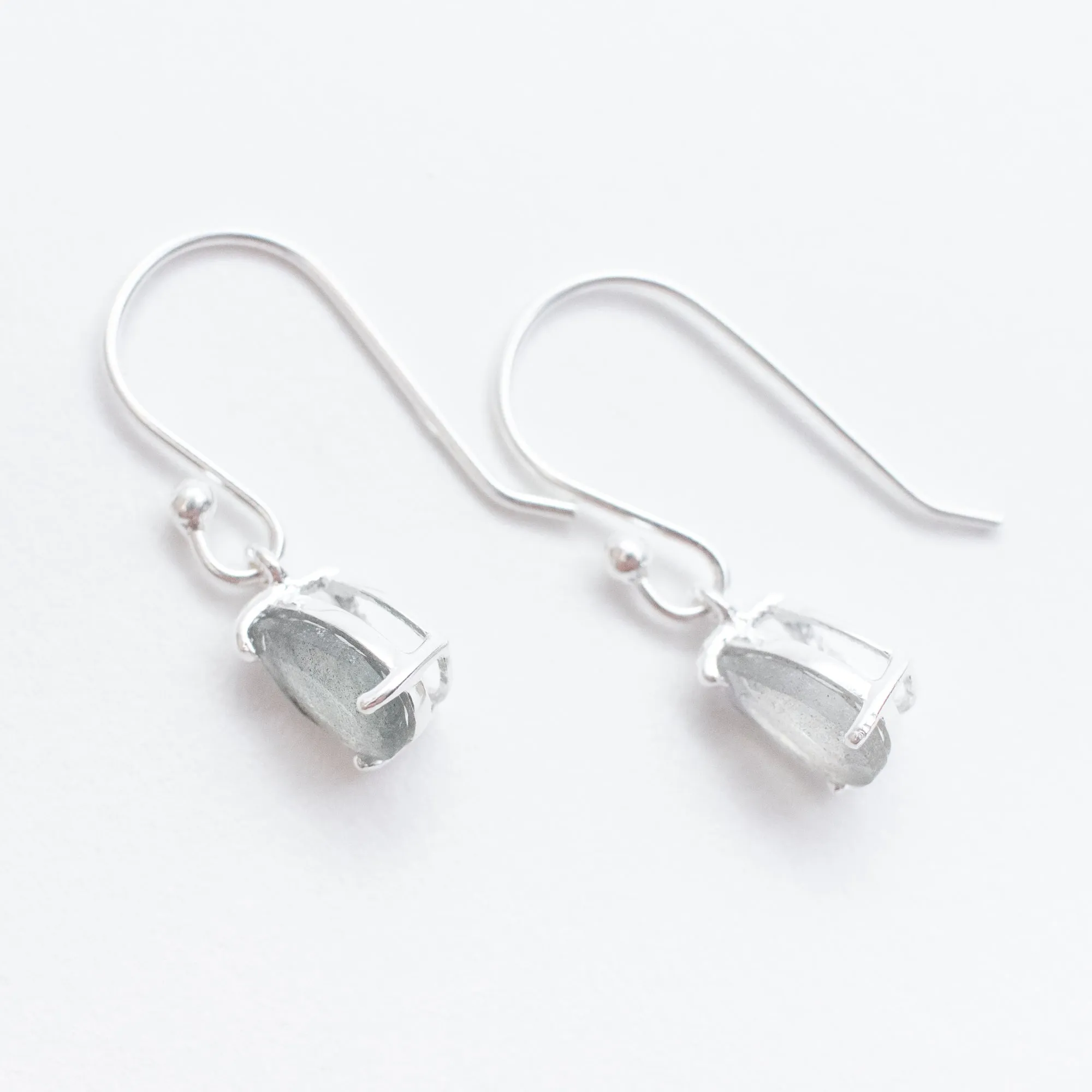 Labradorite Silver Teardrop Earrings sold by Silver Lotus