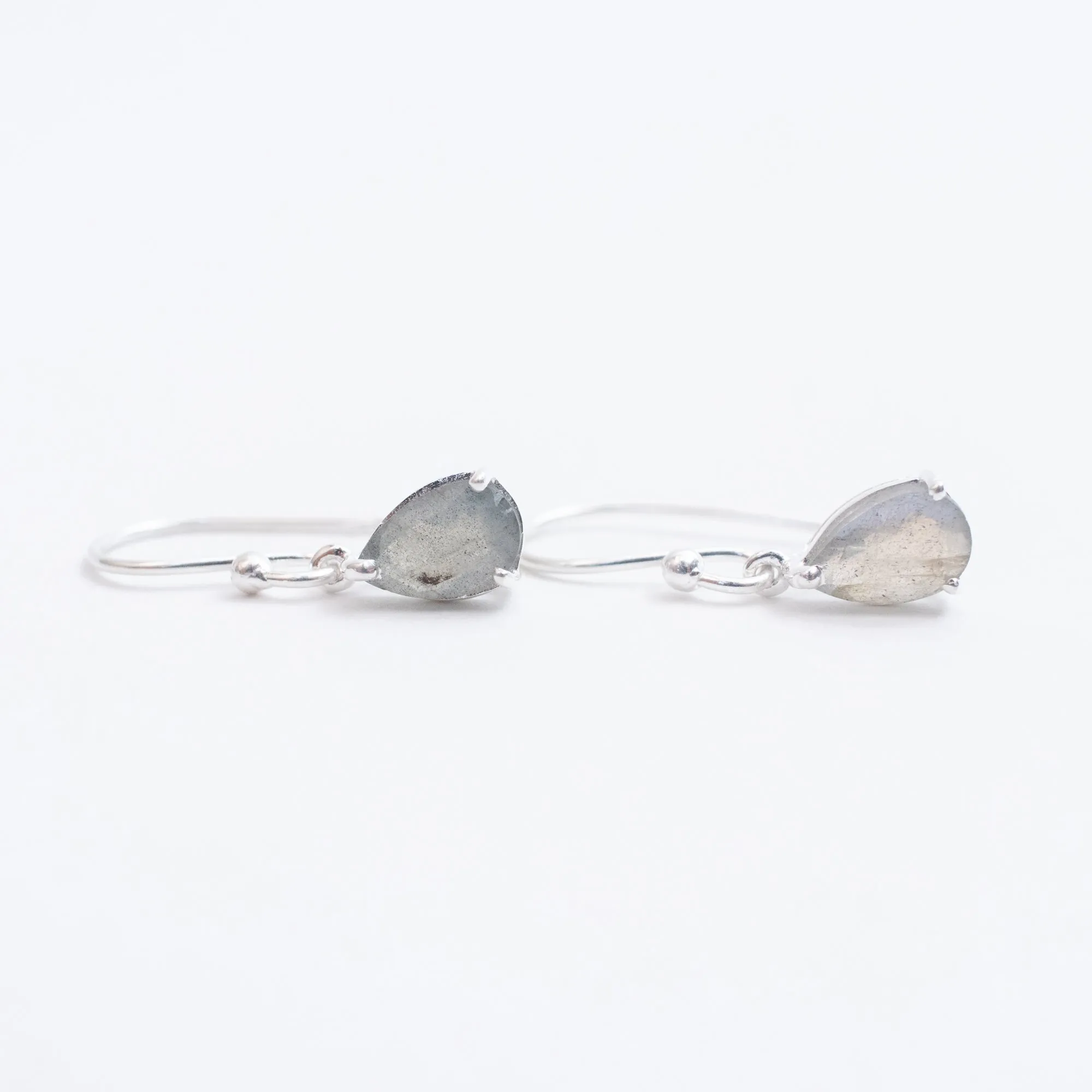 Labradorite Silver Teardrop Earrings sold by Silver Lotus product image thumbnail 2