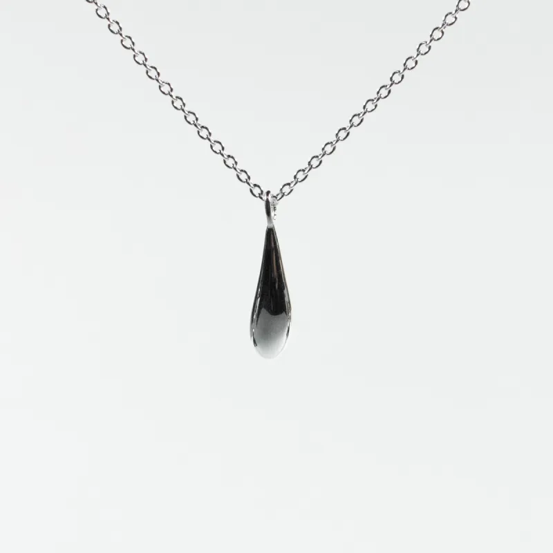 Small Silver Drop Necklace sold by Silver Lotus