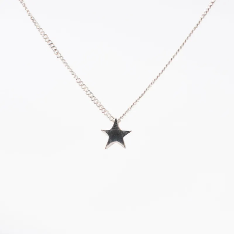 Single Silver Star Necklace sold by Silver Lotus