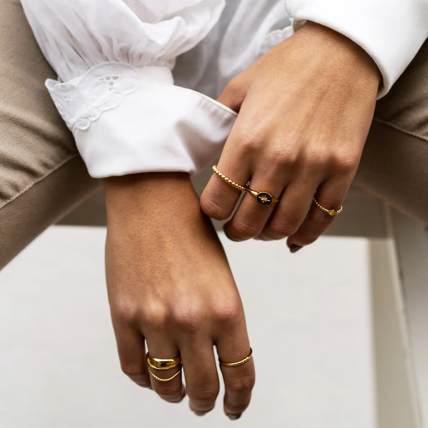 Sirius Gold Vermeil Ring sold by Silver Lotus product image thumbnail 4