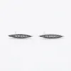 Long Silver Eye Shaped Studs sold by Silver Lotus