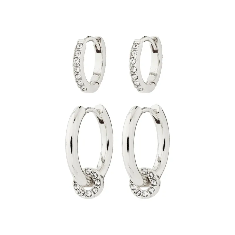 Scottie Silver Plated Hoop Set sold by Silver Lotus