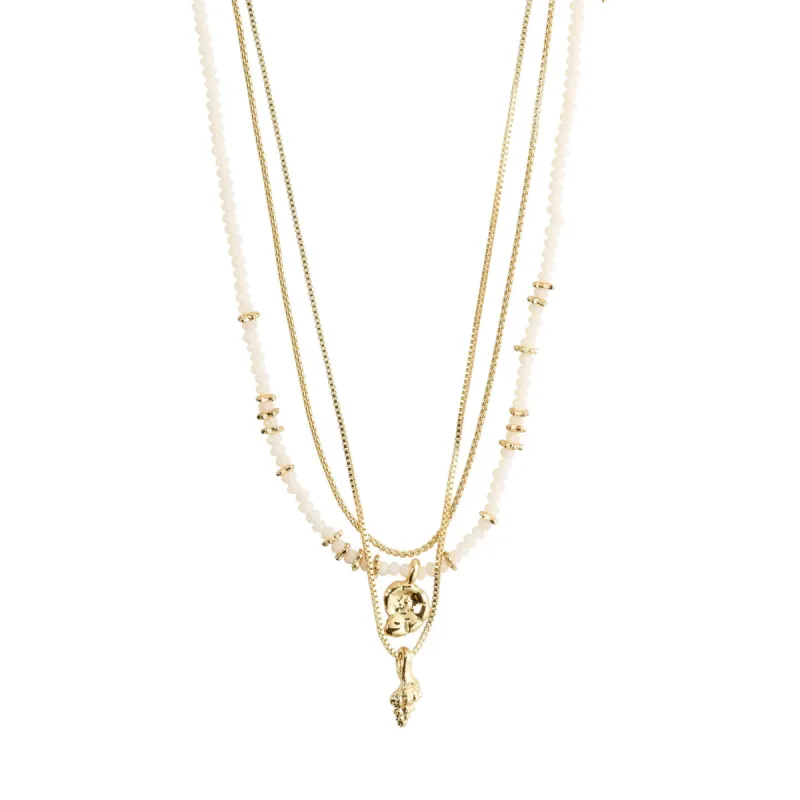 Sea Gold Plated 3-in-1 Necklace Set sold by Silver Lotus