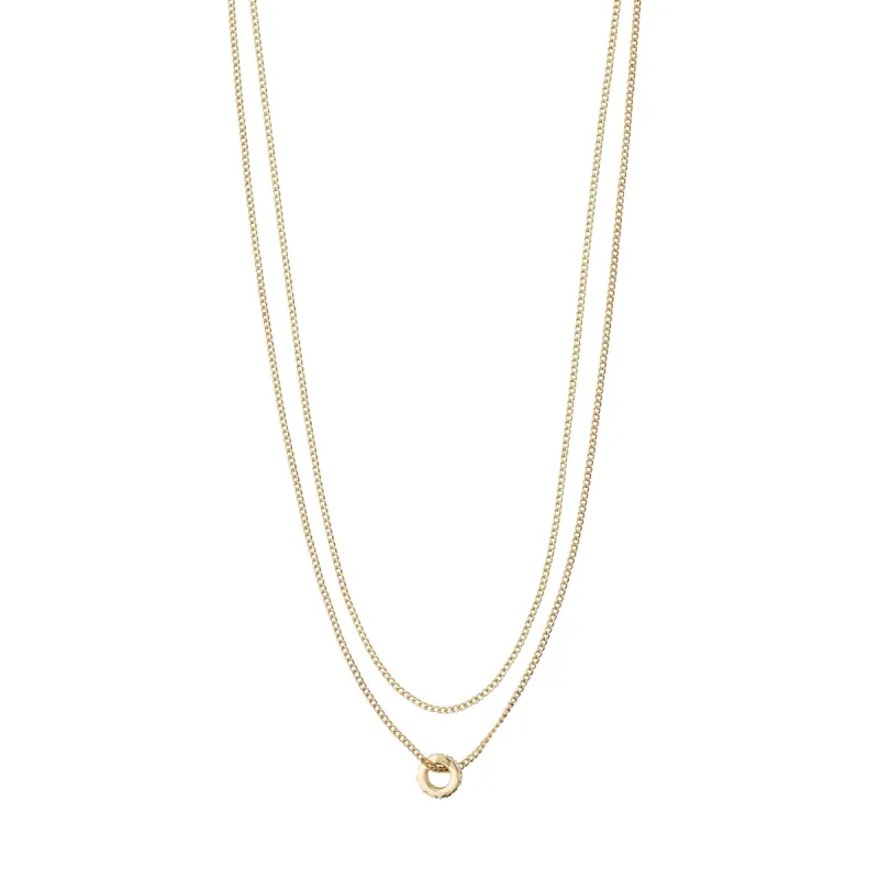 Blossom Gold Plated Crystal Necklace sold by Silver Lotus