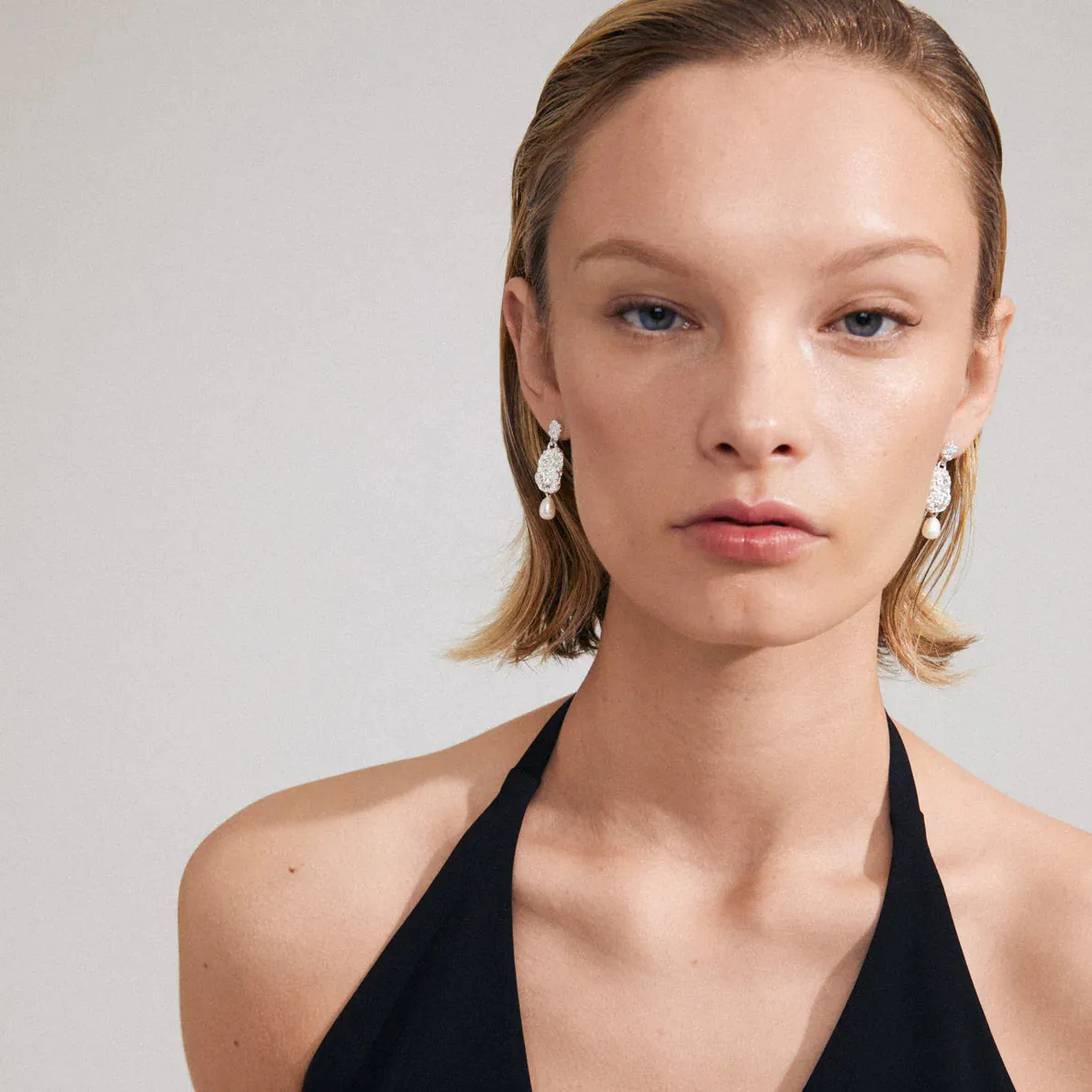 True Silver Plated Pearl Earrings sold by Silver Lotus product image thumbnail 2