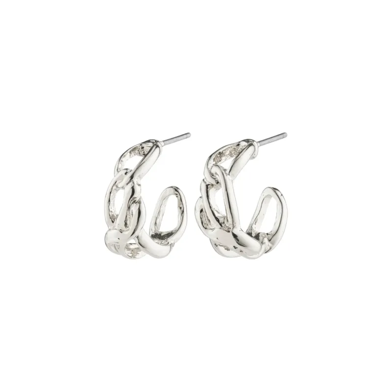 Rani Silver Plated Hoops sold by Silver Lotus