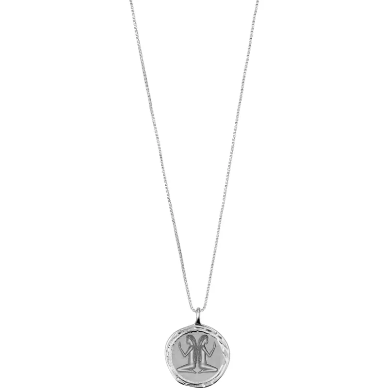 Gemini Silver Plated Necklace sold by Silver Lotus