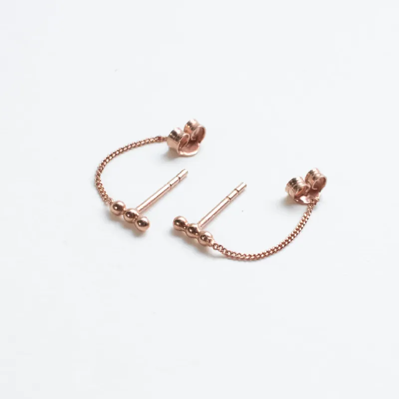 Rose Gold Plated Diu Earrings sold by Silver Lotus