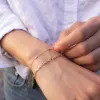 Gold Plated Multi Micro Heart Bracelet sold by Silver Lotus