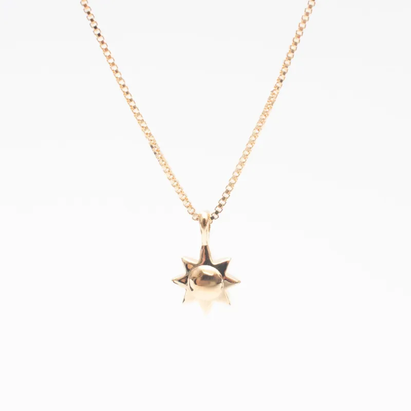 Gold Vermeil Little Sun Necklace sold by Silver Lotus
