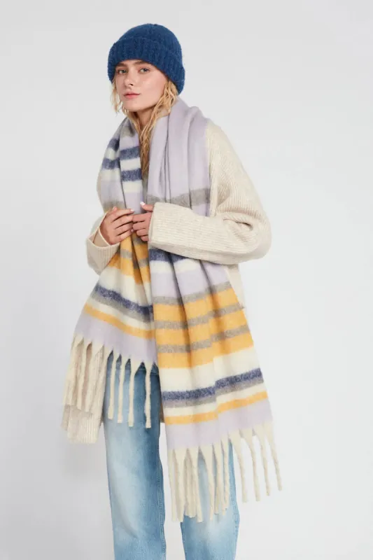 Pastel Stripe Grunge Scarf sold by Silver Lotus