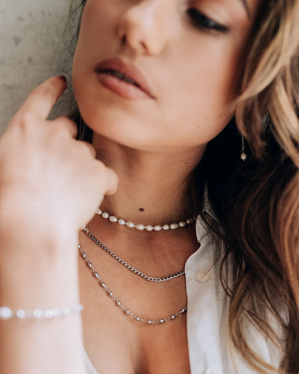 Filet Silver Necklace sold by Silver Lotus product image thumbnail 2