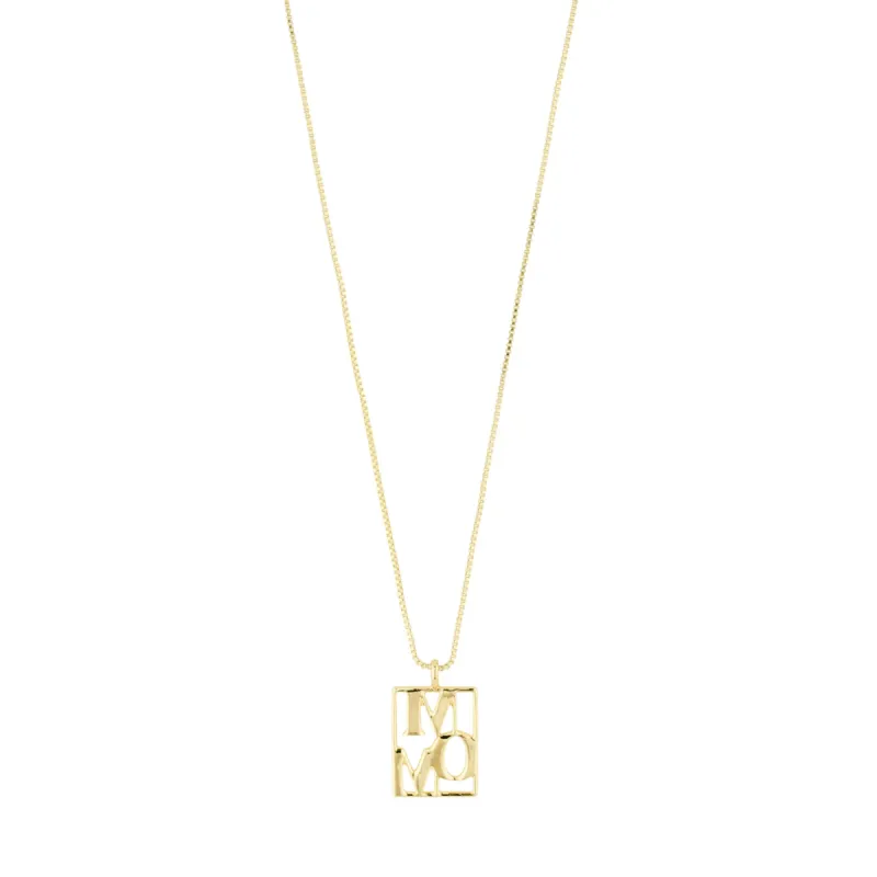 Mom Tag Gold Plated Necklace sold by Silver Lotus