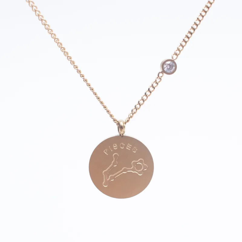Pisces Constellation Necklace sold by Silver Lotus