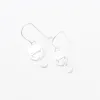 Brushed Silver Small Mod Shaped Earrings sold by Silver Lotus