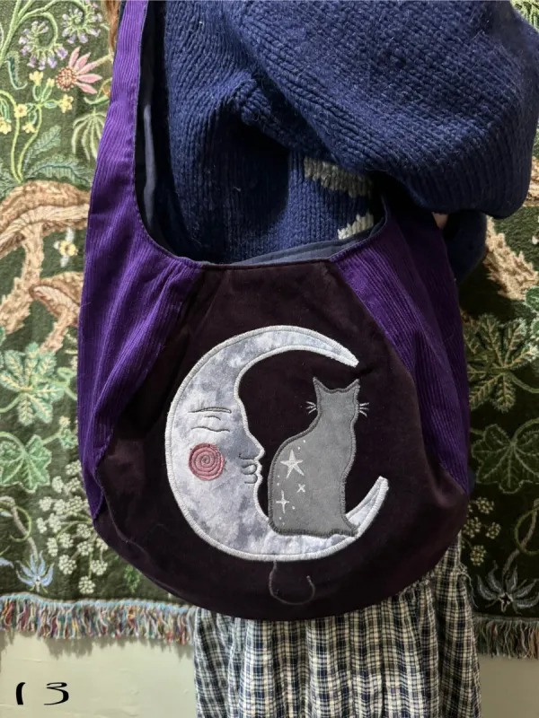 Classic Moon/Cat/Navy Moth(13) sold by Sapphic Oracle