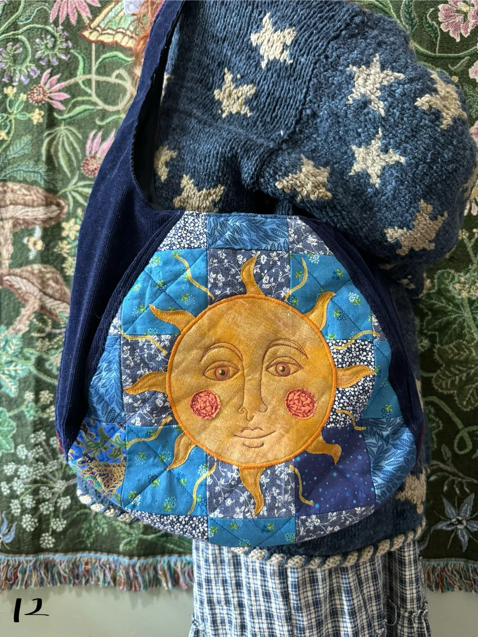 Patchwork Sun/Moon(12) sold by Sapphic Oracle