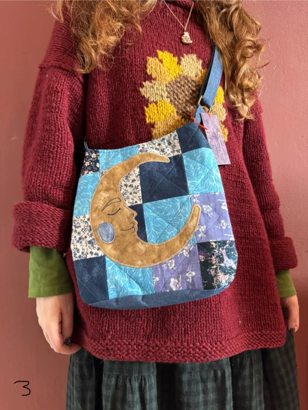 Mini Quilted Patchwork sun/moon(3) sold by Sapphic Oracle