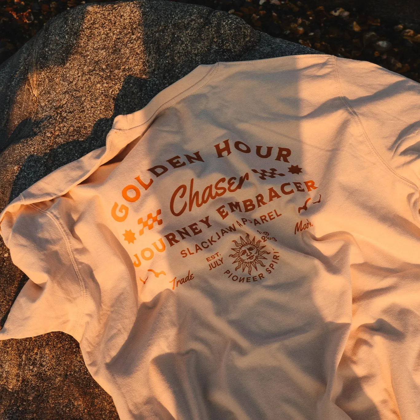 Golden Hour T Shirt - Bone sold by Slackjaw product image thumbnail 3