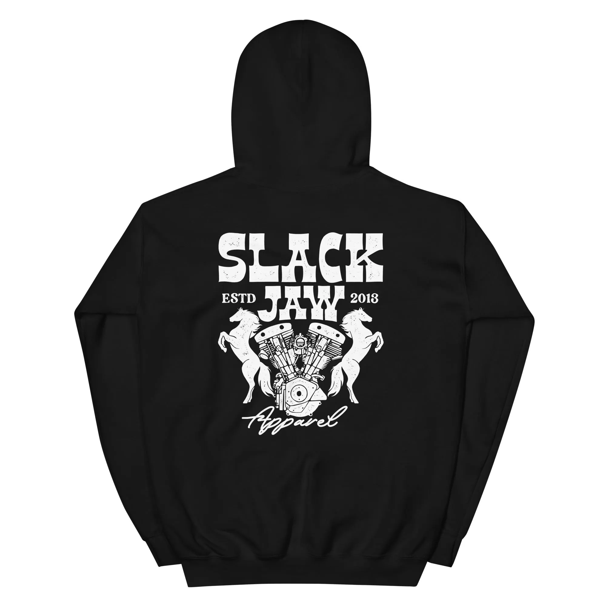 Horse Power Hoody - Black sold by Slackjaw product image thumbnail 2